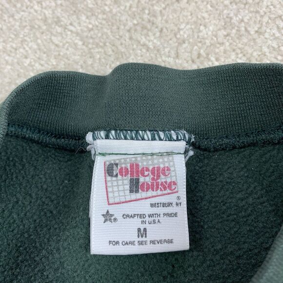 Vintage California Highway Patrol Sweatshirt Size Med Green Crewneck Embroidered - Picture 10 of 12